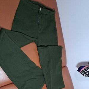 Women's Green Jeggings